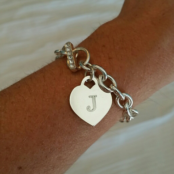 Monogram J sterling silver bracelet - Picture 1 of 3